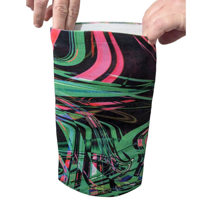 Amputee Sock "Bold rich pattern V8" 3ply, Prosthetic Limb Sock