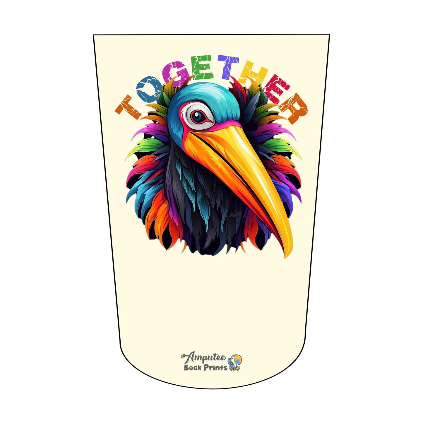 Amputee Sock Popart Kool Pelican V2 BTKA Stump Sock