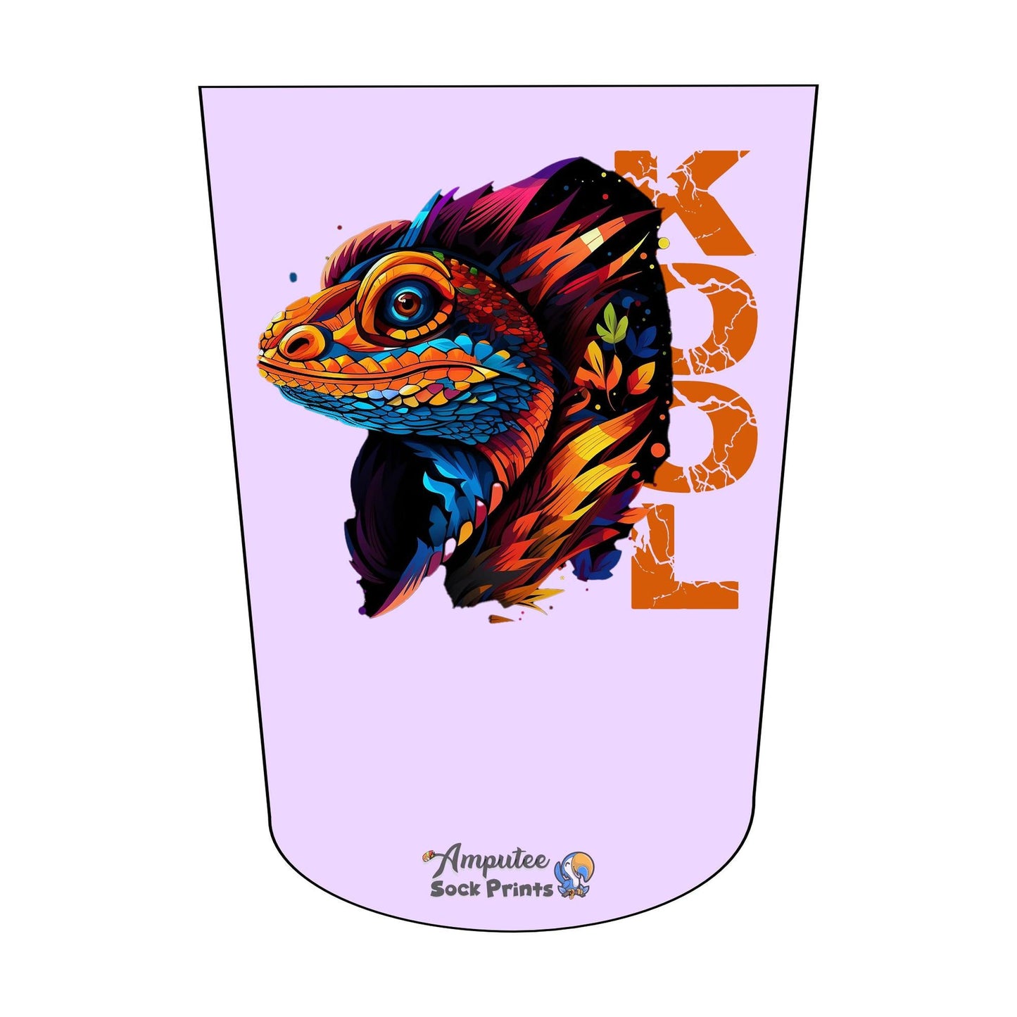 Amputee Sock Popart Kool Rapter V1 ATKA Stump Sock