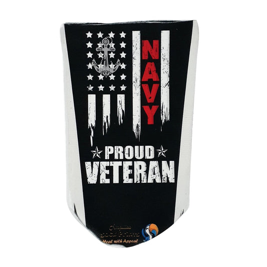 Proud Navy Veteran blk V1 sock