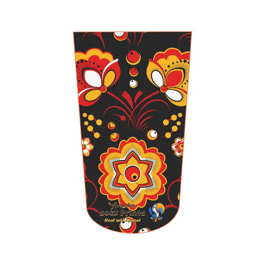 Red n Gold Flowers wblk bgnd V1