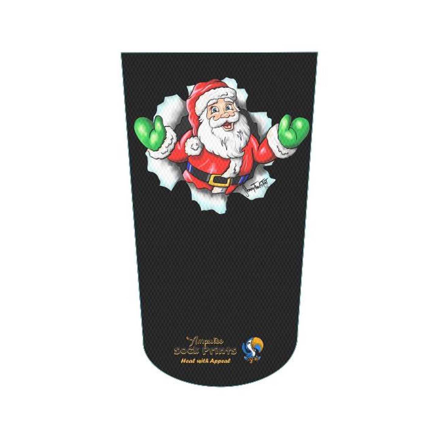Santa Breaks Through blk V1