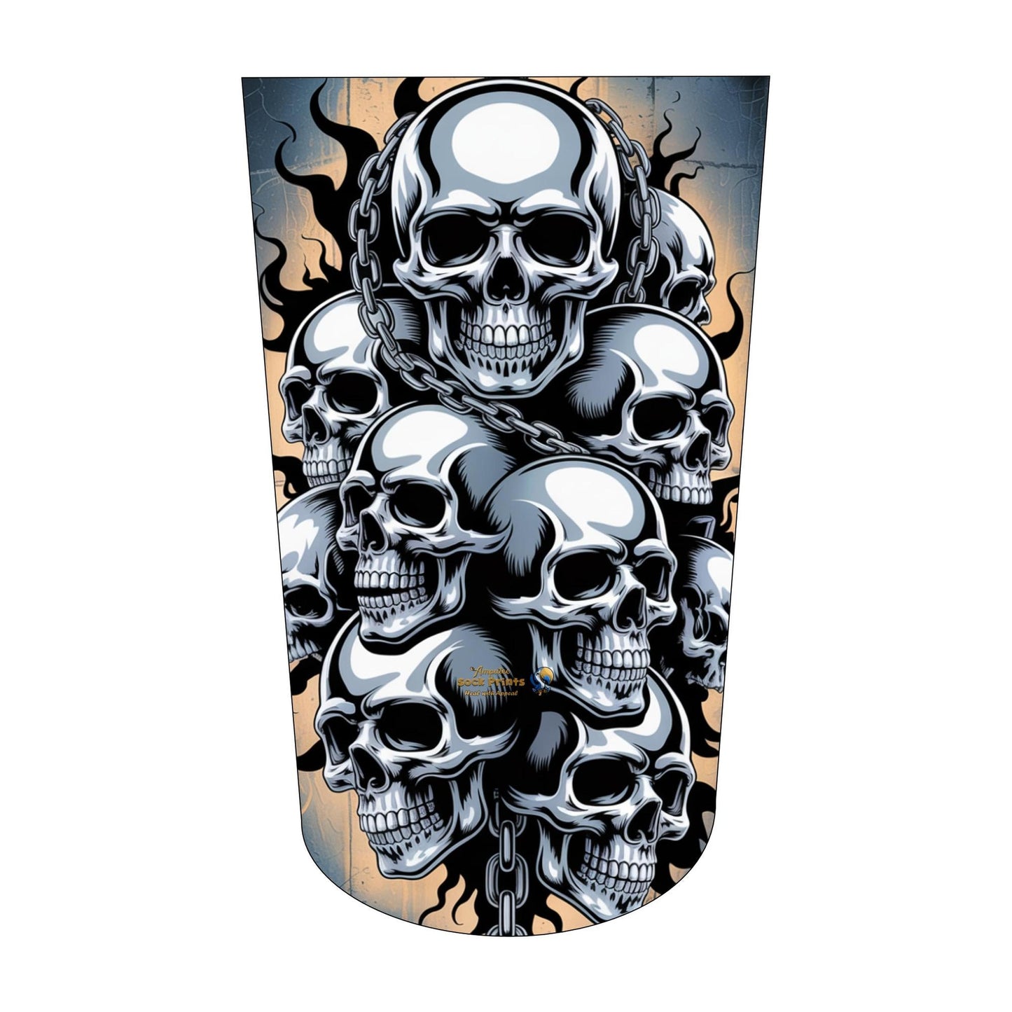 Amputee sock, Skull n chains V4 BTKA