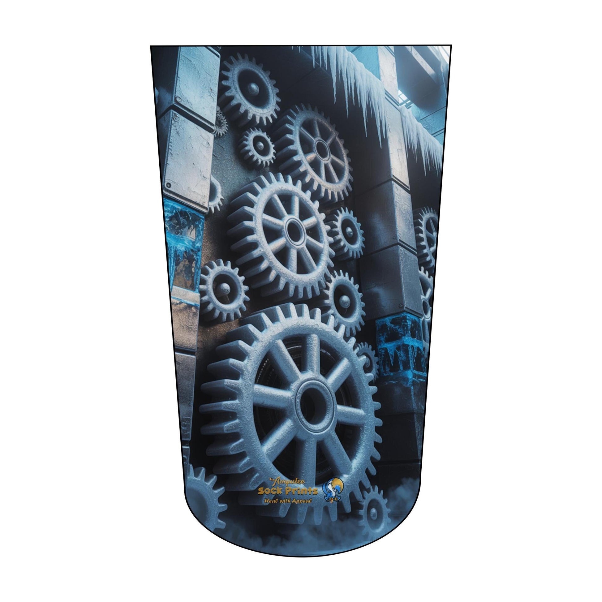 Amputee Sock, Steampunk gears V3