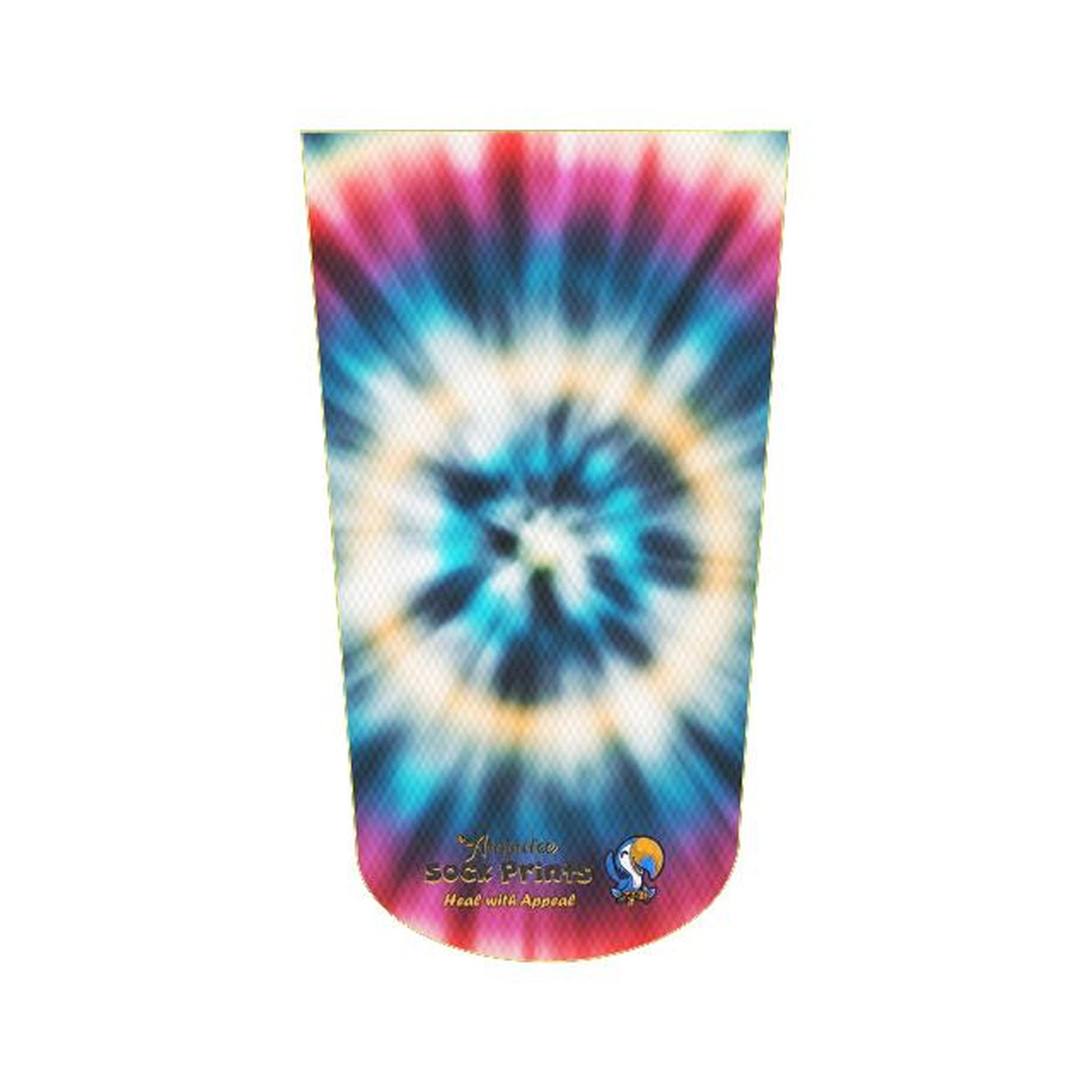 Tie Dye Blue White Red V1