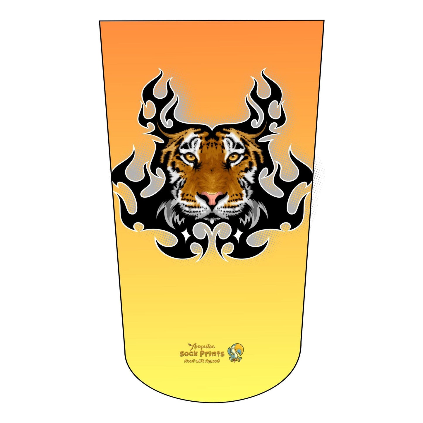 amputee sock Tiger Flame V1 BTKA