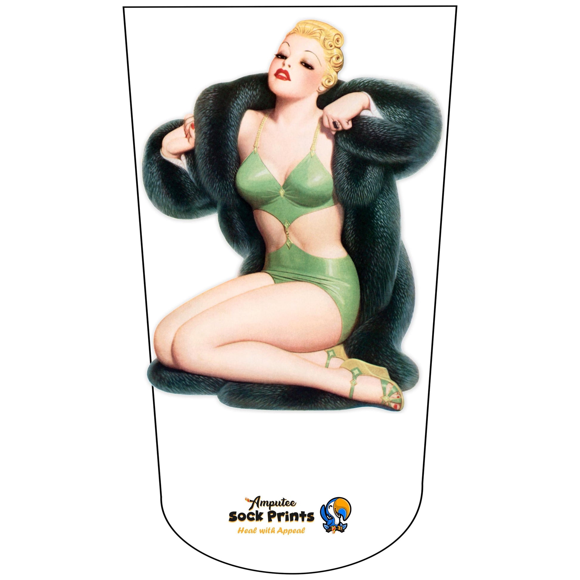 Woman FurCoat n Bikini V1