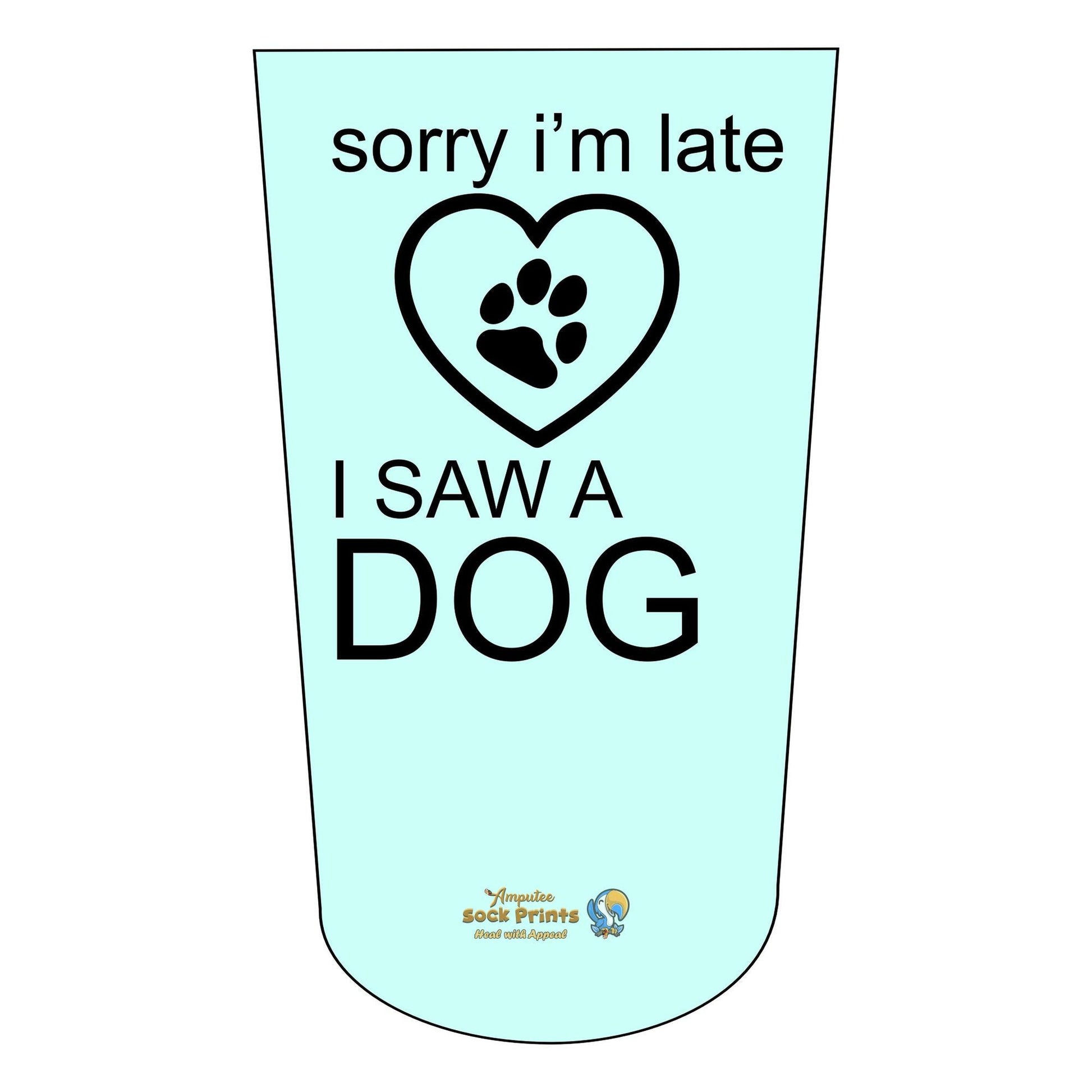 Amputee Sock late Saw a dog V1 BTKA Stump Sock
