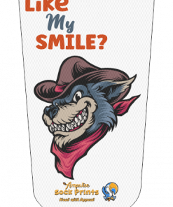 Wolf Mascot Teethy Grin V1