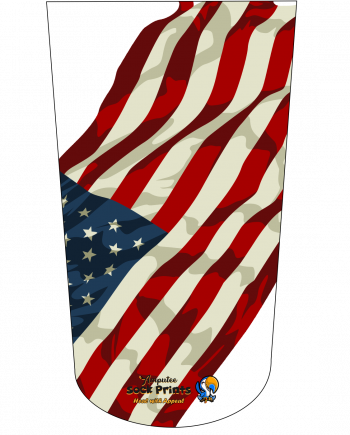 Vintage American Flag Angled V1