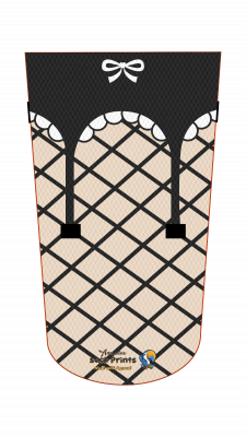 fishnet stocking w garter 001 v1