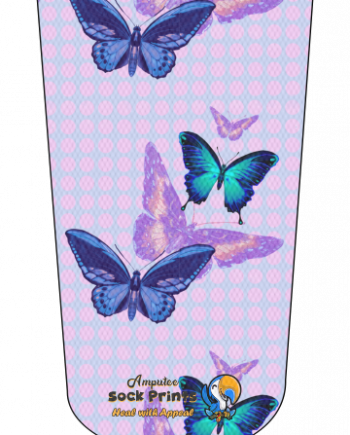 Butterflies Blue and Purple Pattern V1