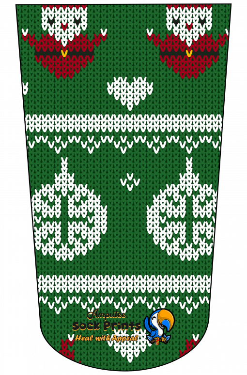 Knitted Green Santa V1