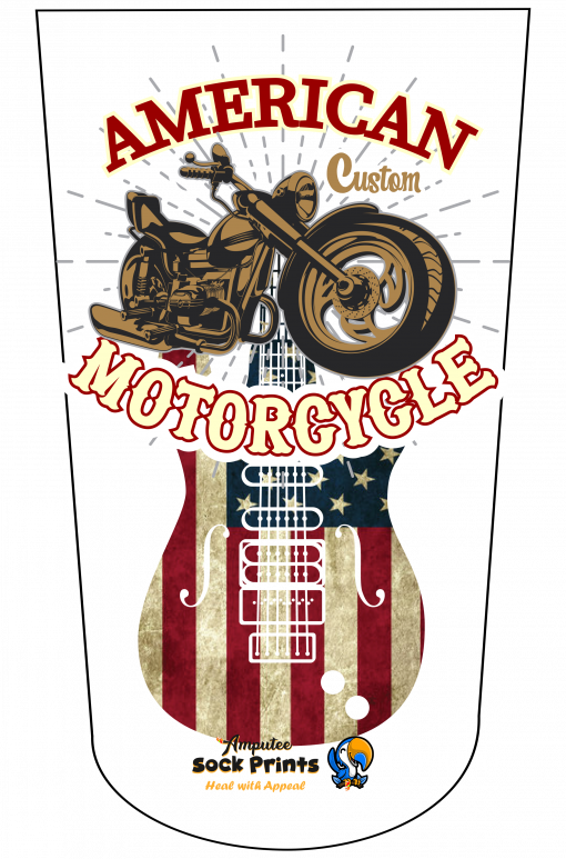 American Motorcycle Vintage Guitar V1