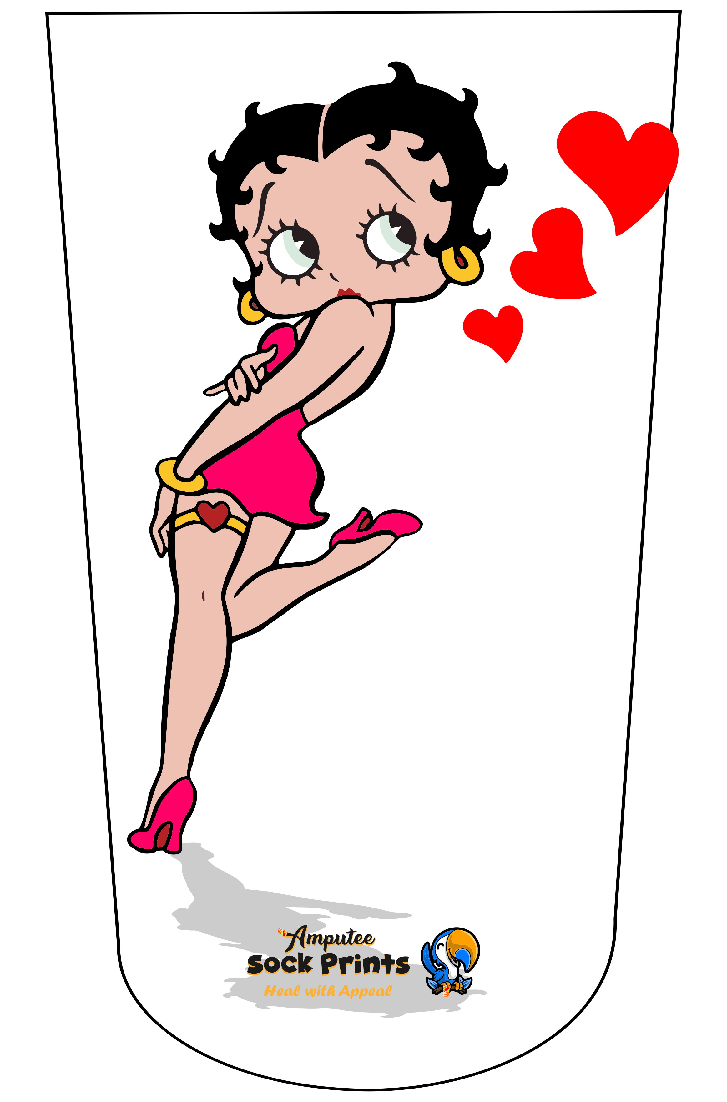 BettyBoop Floating Hearts V1
