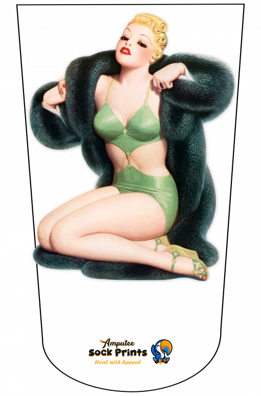 Woman FurCoat n Bikini V1
