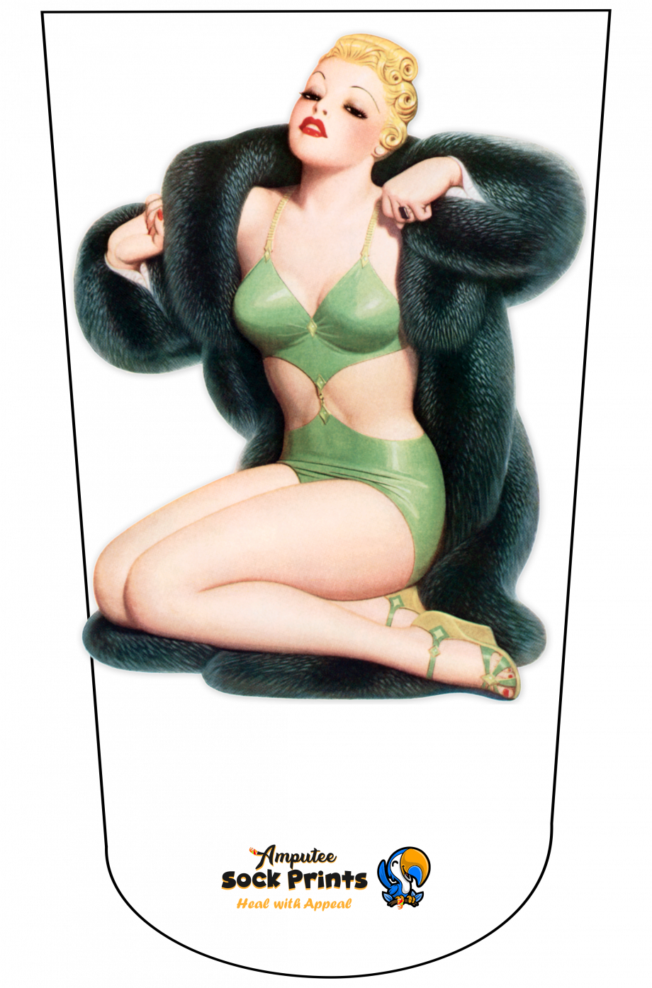 Woman FurCoat n Bikini V1