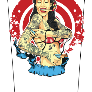 Woman Tattoo Smoker V1