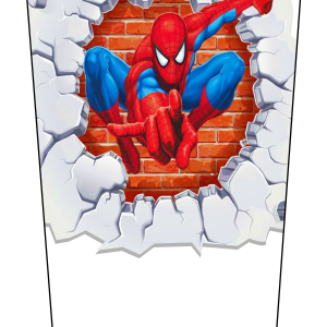 Spiderman Breaks through Wall V1 mockup