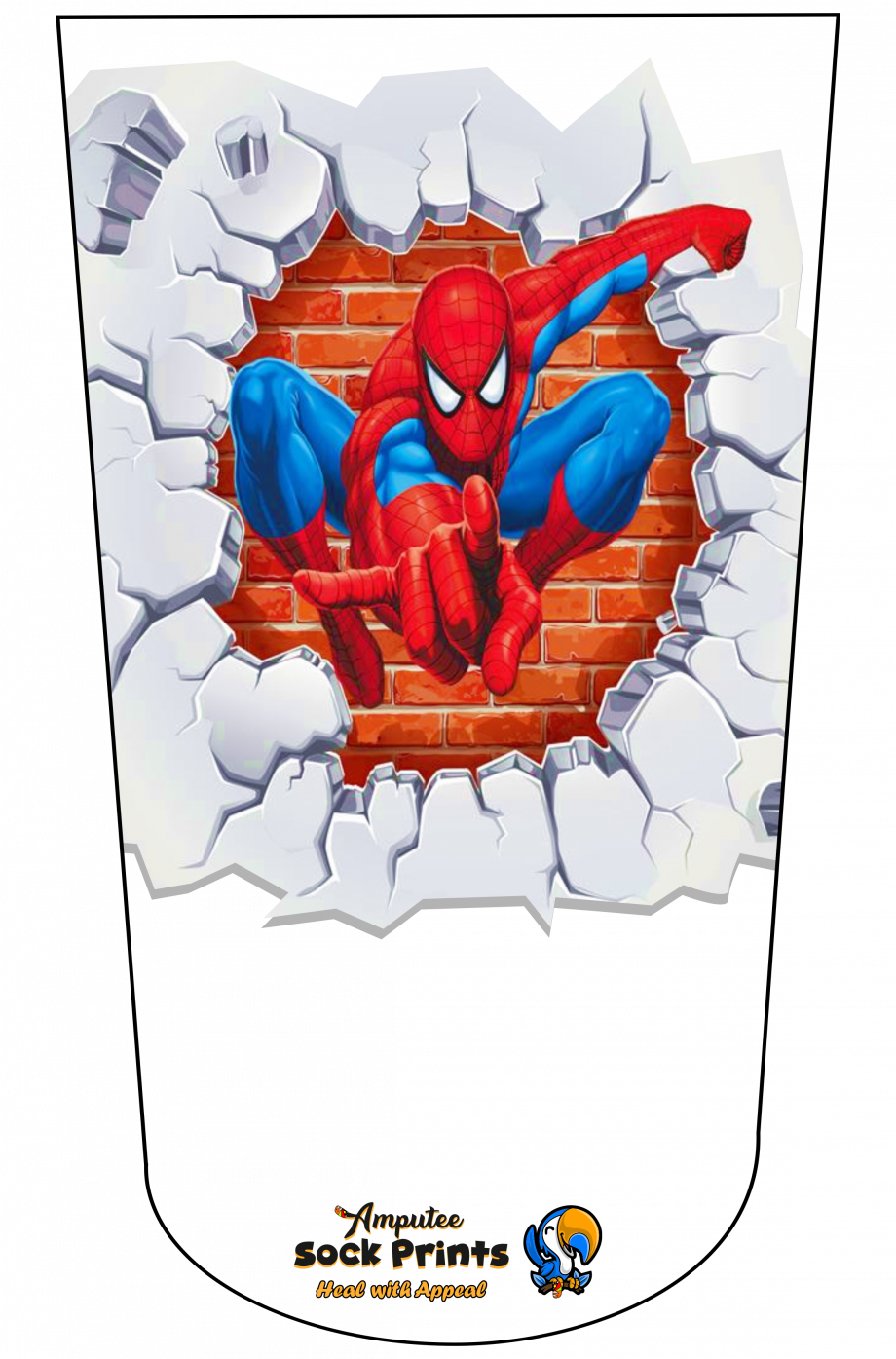 Spiderman Breaks through Wall V1 mockup