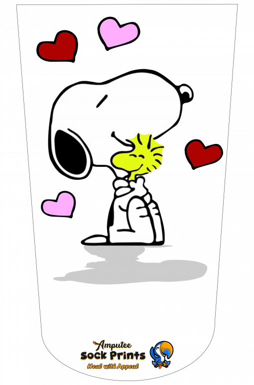 Snoopy n Woodstock Hearts V1 Mockup