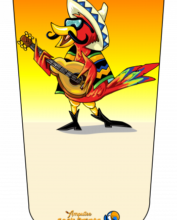 Red parrot w guitar V2