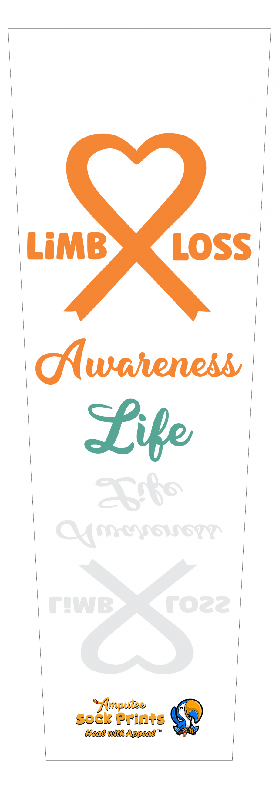 LimbLoss awareness life V1 SLEEVE xl