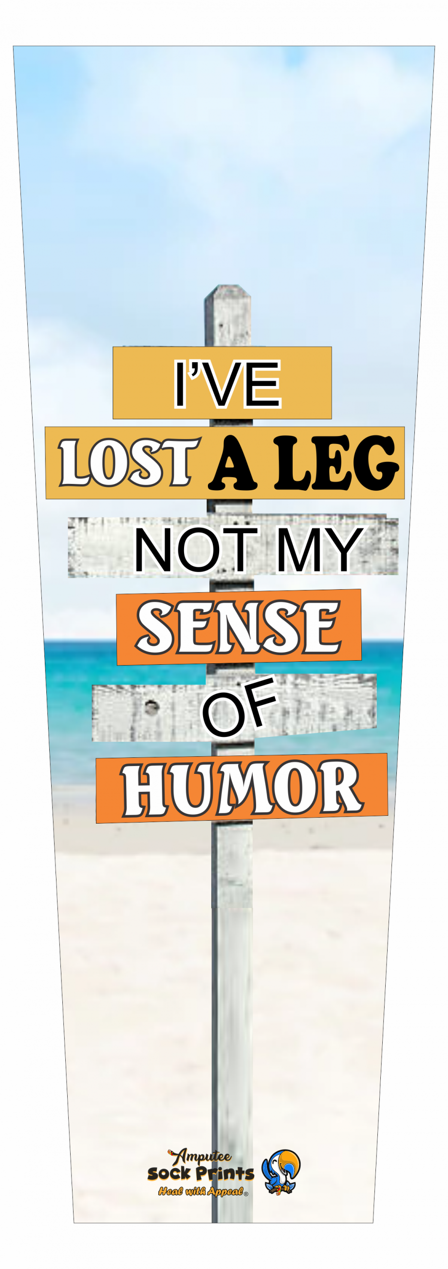Lost a leg not my humor V1 SLEEVE xl