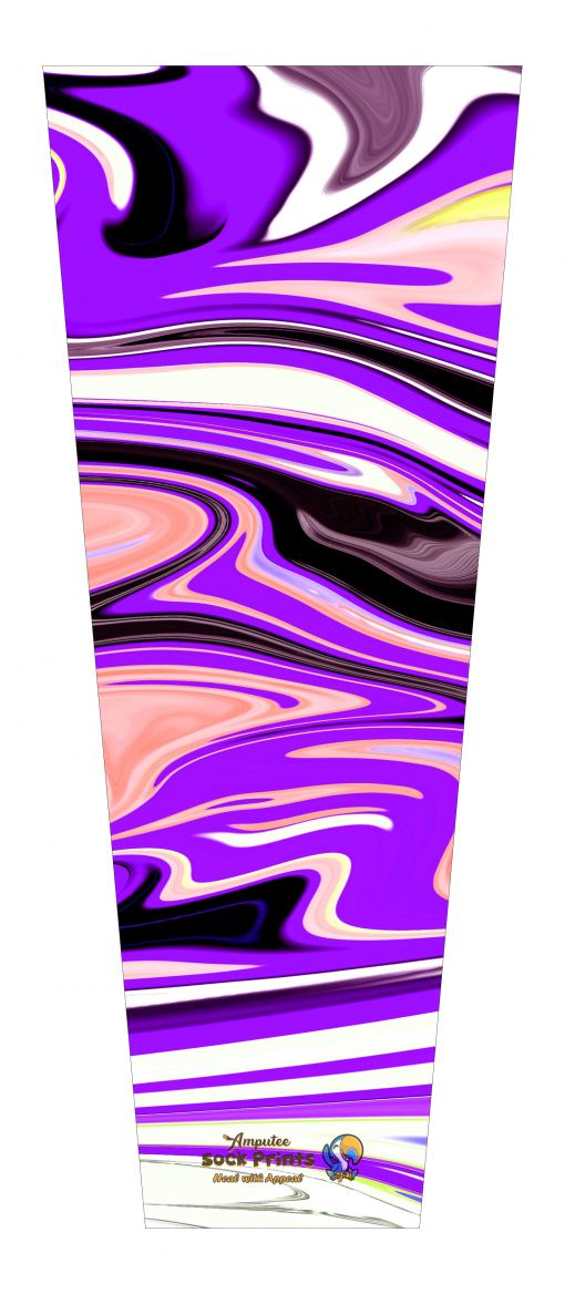 Abstract purple swirls v1 SLEEVE XXL Mockup