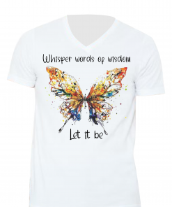 Butterfly whisper words V1 V-Neck