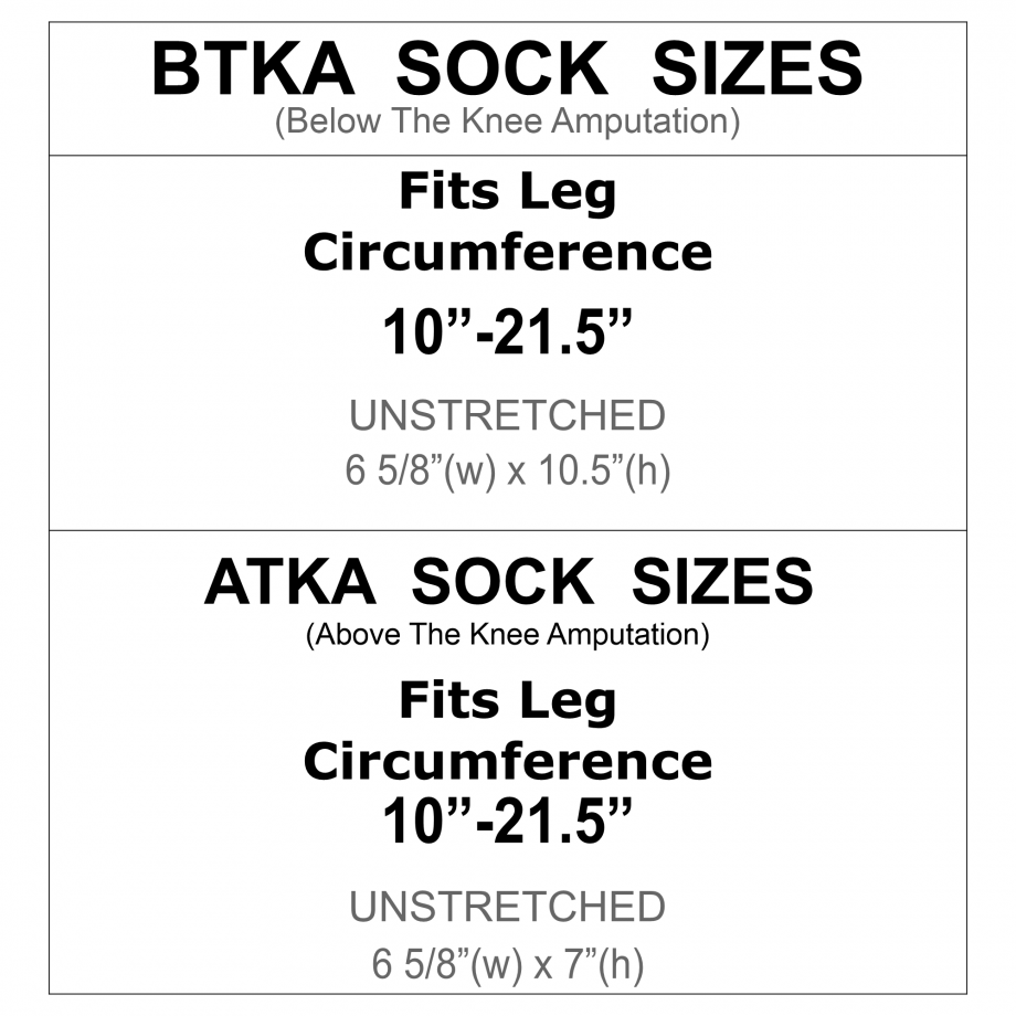 BTKA n ATKA Size Chart