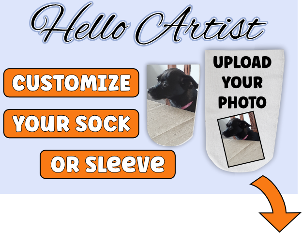 prosthetic sock art